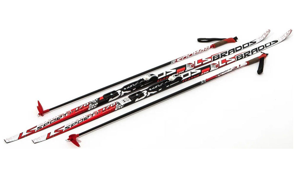 

Лыжи беговые STC NNN (Rottefella) - 200 WAX Brados LS RED, Красный