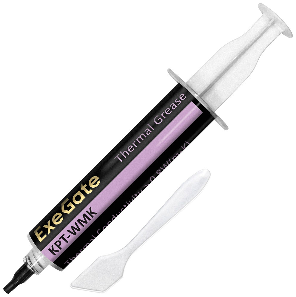 Изображение товара Термопаста ExeGate KPT-WMK EX293380RUS высокая теплопроводность 0.8 Вт/мК 20 г
