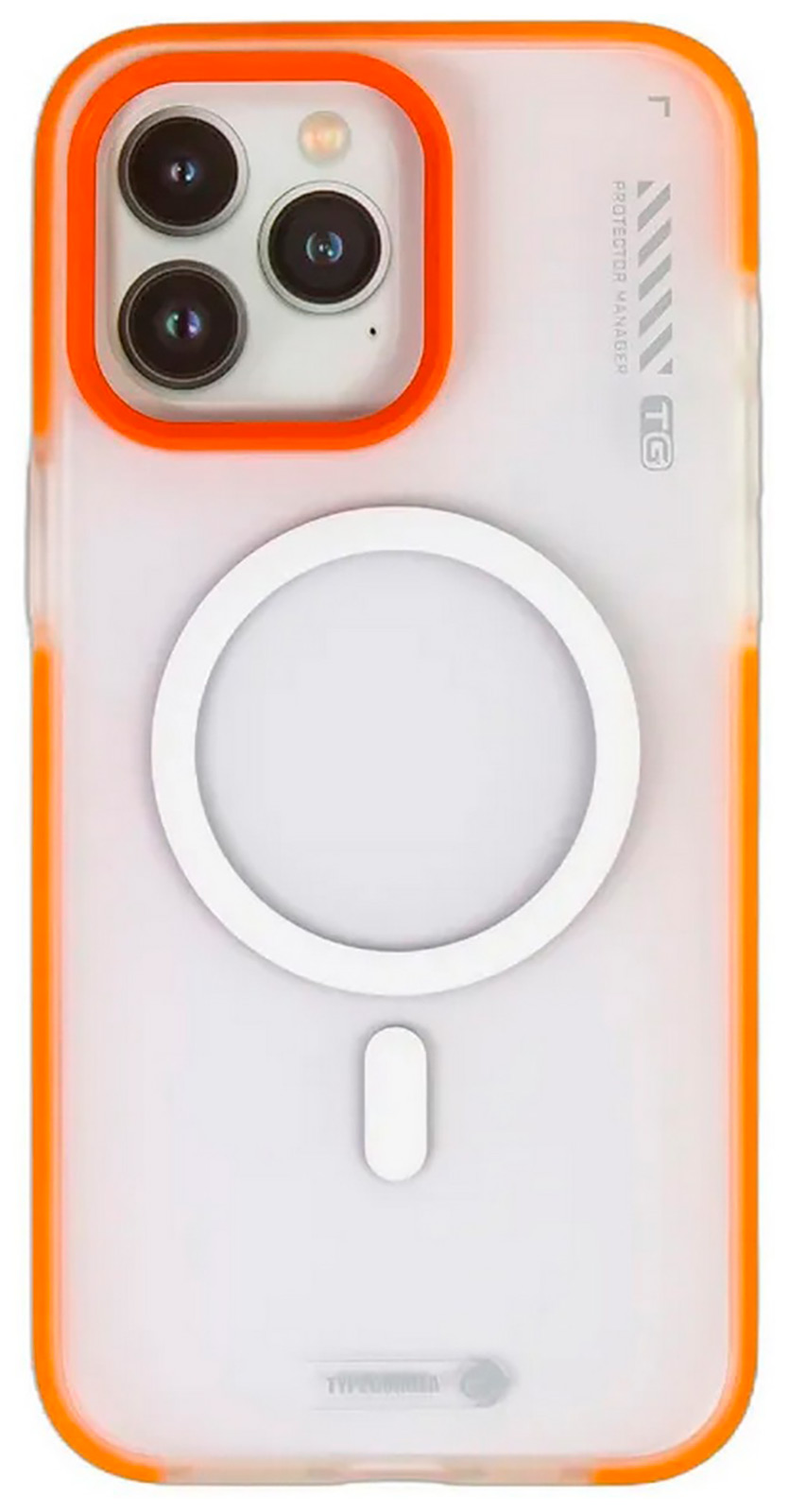 Изображение товара Чехол с магнитным покрытием Type Gorilla Dual Color iPhone15 pro Max, Orange-red (BL-T46-iP15PM-DC-OR-R)
