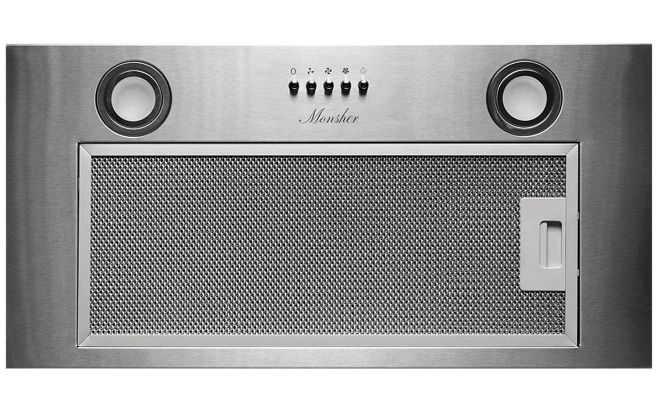 Изображение товара Встроенная вытяжка Monsher AMIE 60 Acier с механическим управлением и LED освещением