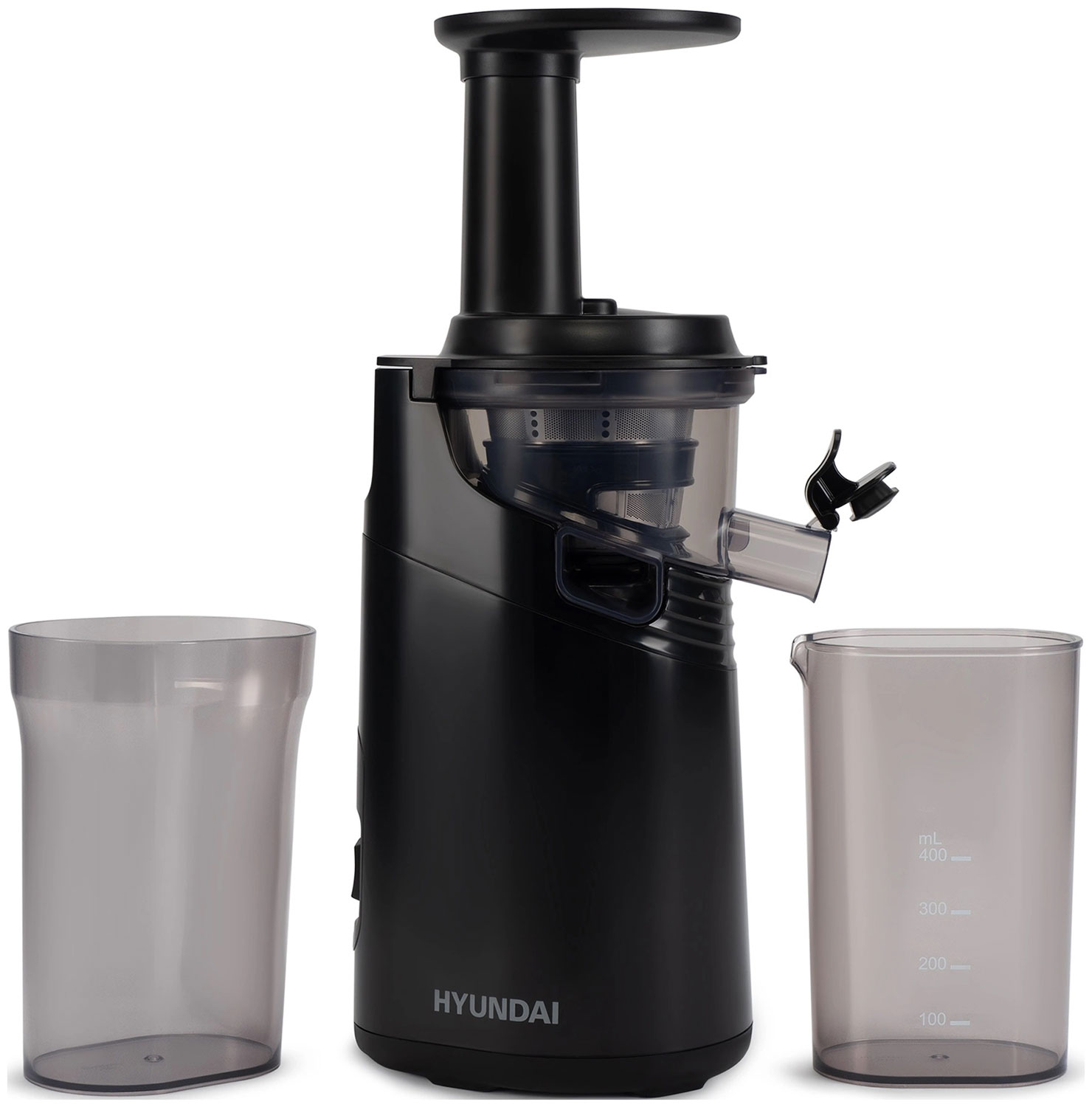Изображение товара Шнековая соковыжималка Hyundai HY-JS2323 черный 120 Вт вертикальная