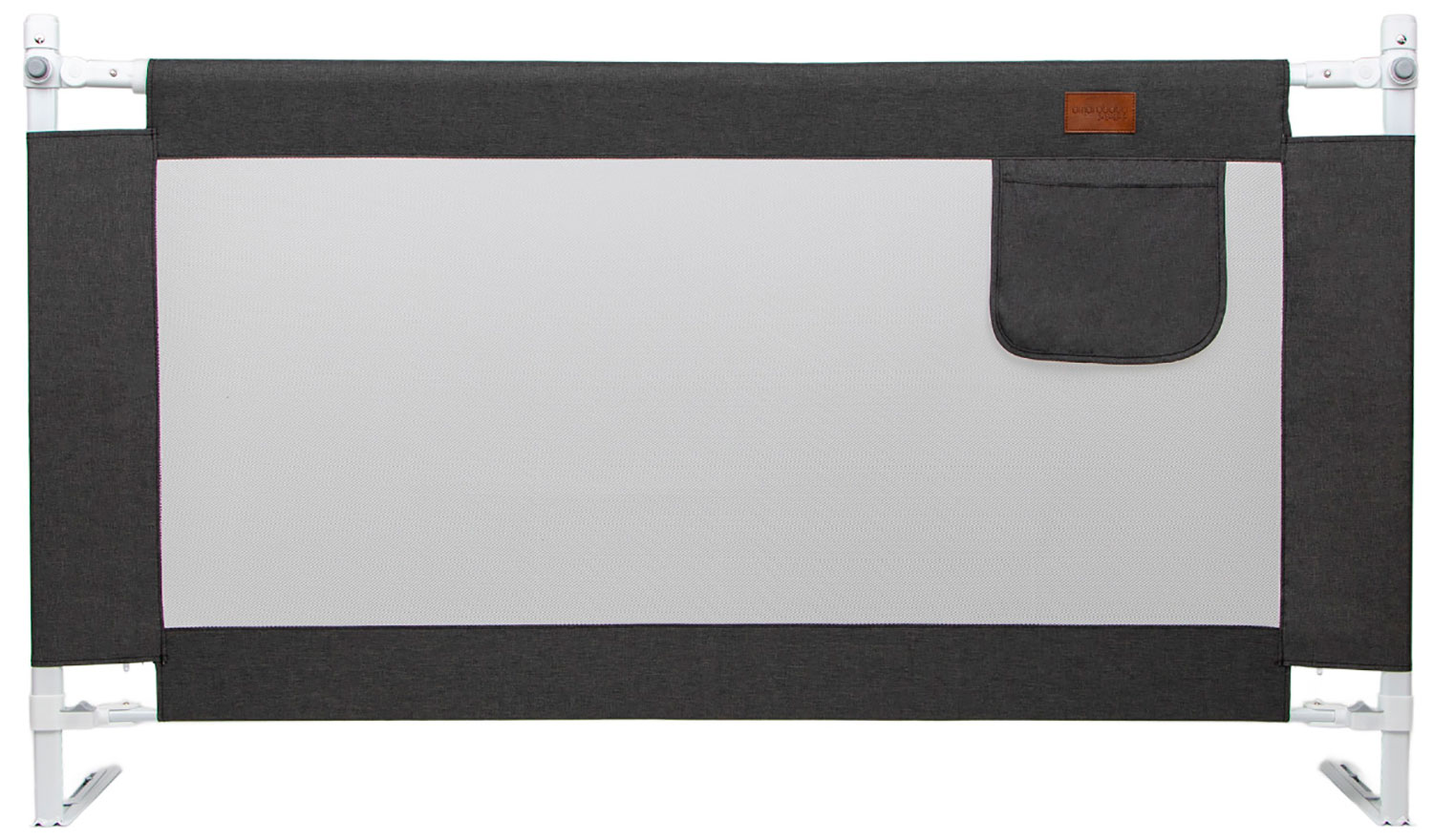 Изображение товара Барьерный чехол для кровати Amarobaby Linear, черный 120 см. (AB-LIN-BSR-BL-120)