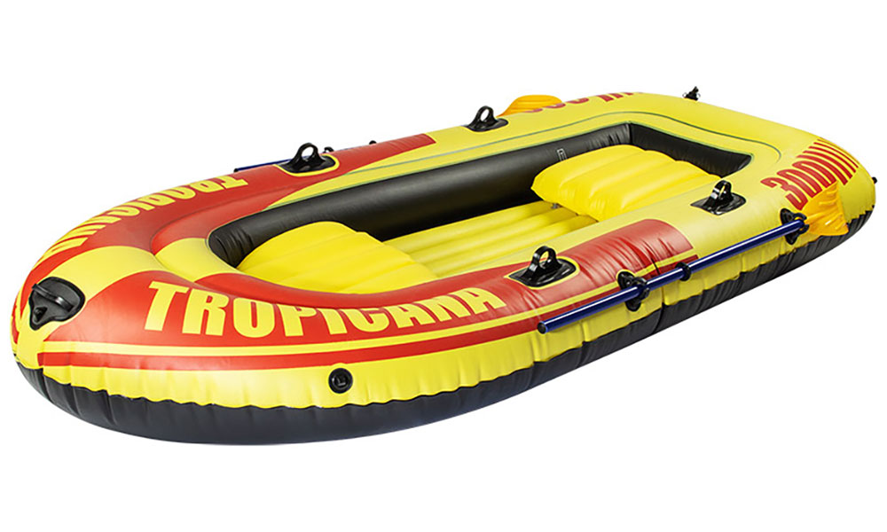 

Надувная лодка Pathfinder Тропикана, 252х125х40 см, с веслами и насосом (34262), Желтый/черный/красный
