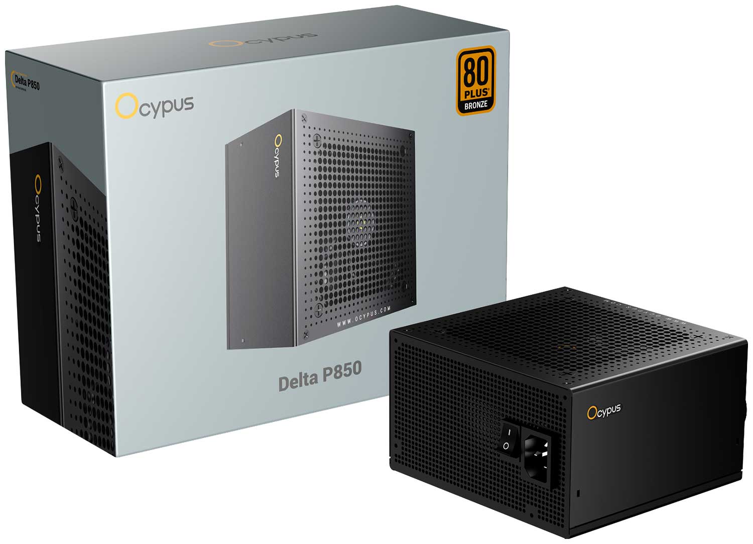 Блок питания Ocypus Delta P850 850W Bronze ATX 3.1 (P850-BF) Блок питания Ocypus Delta P850 850W Bronze ATX 3.1 (P850-BF)