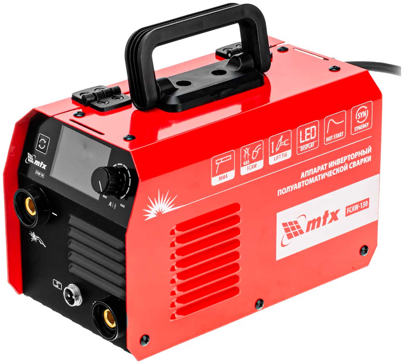 Изображение товара Инверторный аппарат полуавтоматической сварки MTX FCAW-130 (94300)
