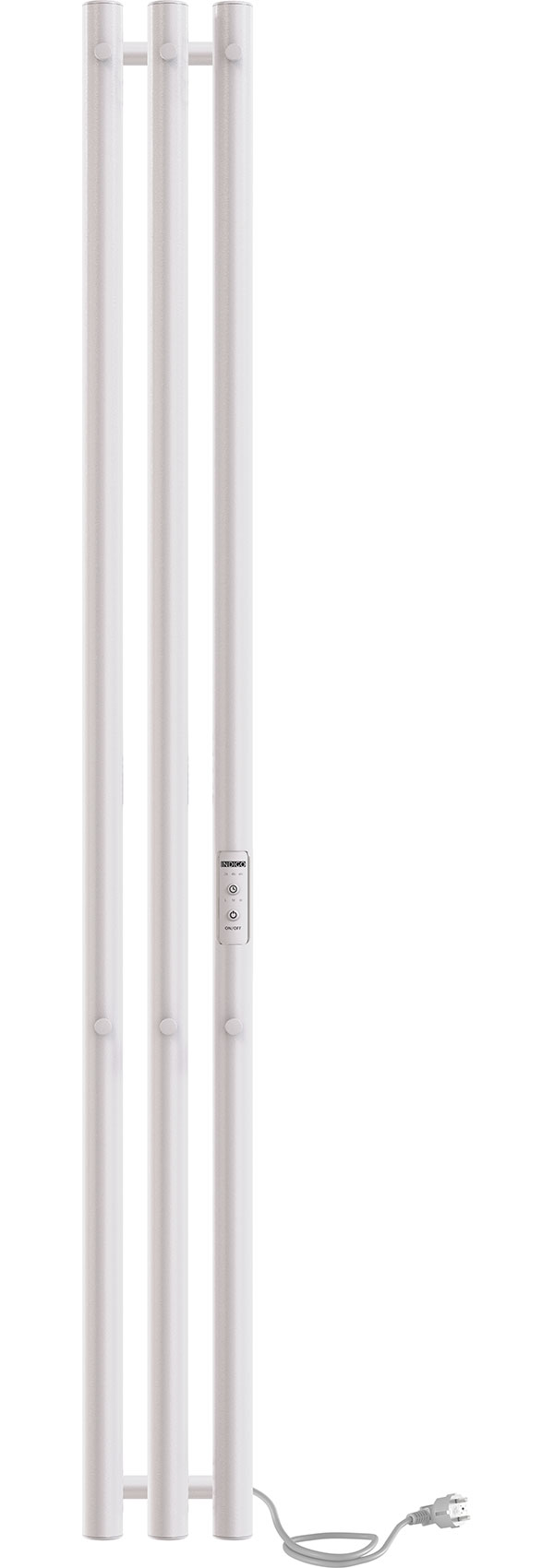 Изображение товара Электрический полотенцесушитель Indigo Style 3, без полки, белый матовый (LSE120-13WMRt)