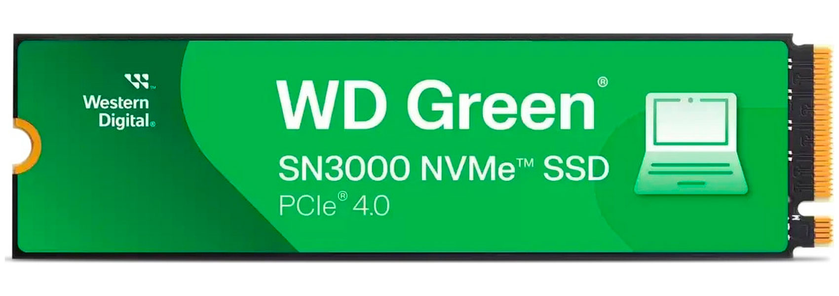 Изображение товара SSD накопитель Western Digital M.2 SN3000 Green 1000 Гб PCIe 4.0 (WDS100T4G0E)