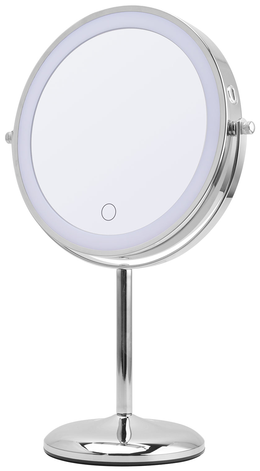 Зеркало двустороннее Hasten c x7 увеличением и LED подсветкой с диммированием HAS1823 3900₽