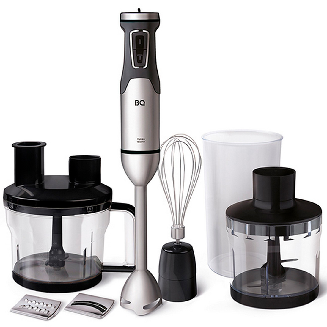 Изображение товара Многофункциональный ручной блендер BQ HB601S с насадками 1800 Вт черный
