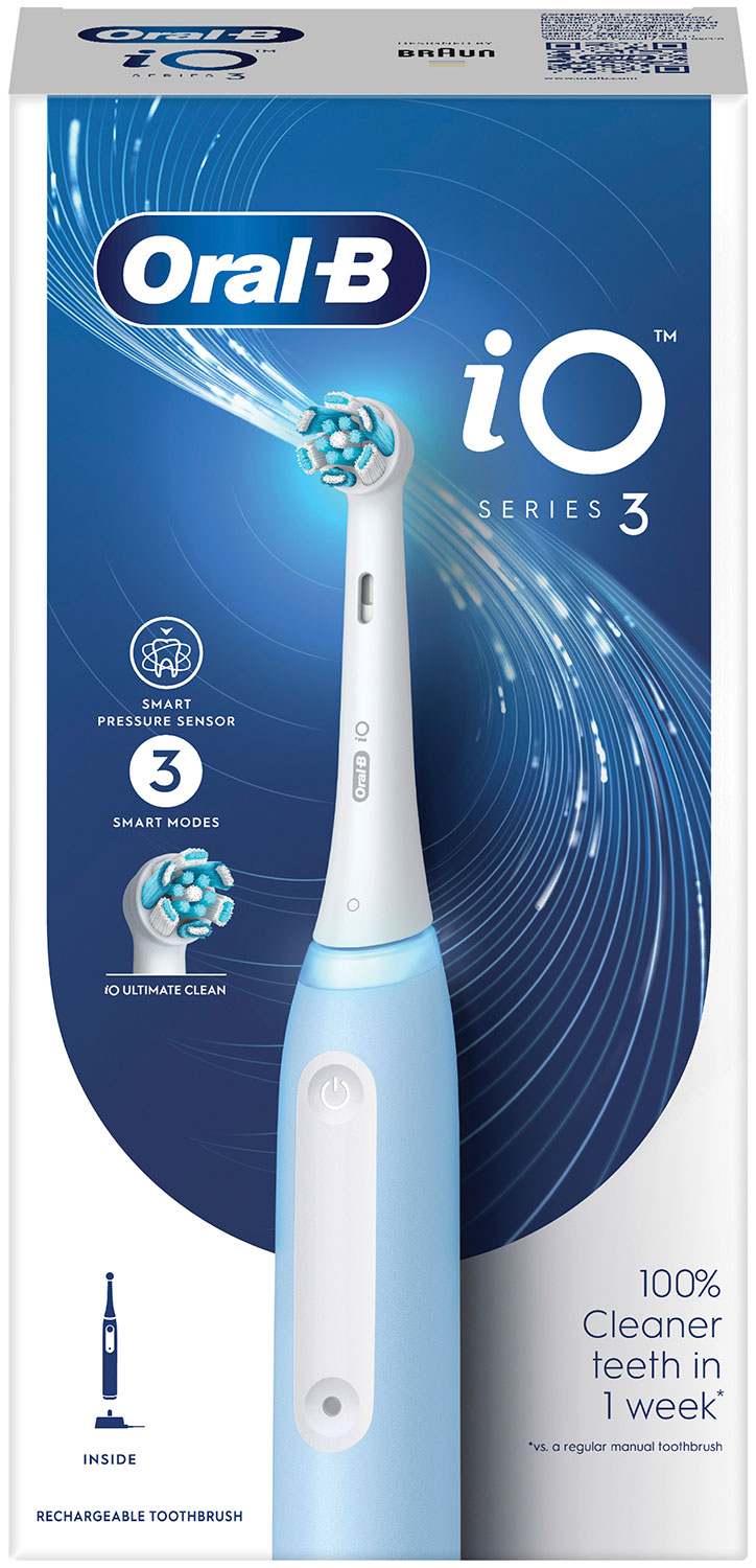 Изображение товара Электрическая зубная щетка Oral-B iO S3/iOG3.1A6.0 Blue (с насадками 4шт)