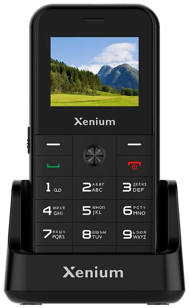 Изображение товара Мобильный телефон Philips Xenium X718 черный 2G классический с микросд и FM радио