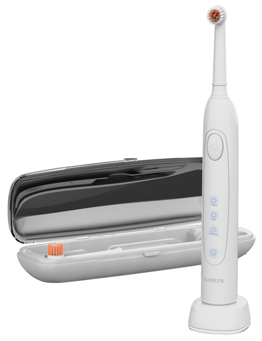 Изображение товара Электрическая зубная щетка Garlyn Smile Activecare white ротационная влагозащищенная