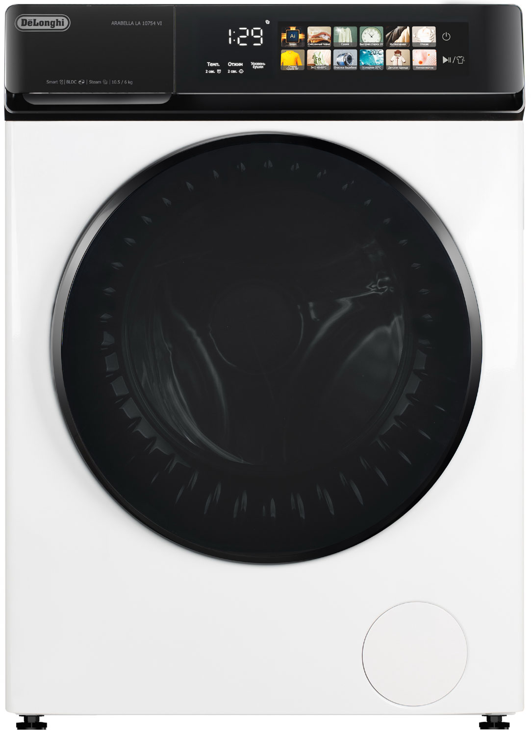 Изображение товара Стиральная машина с сушкой De'Longhi ARABELLA LA 10754 VI 10. 5 кг/6 кг A++