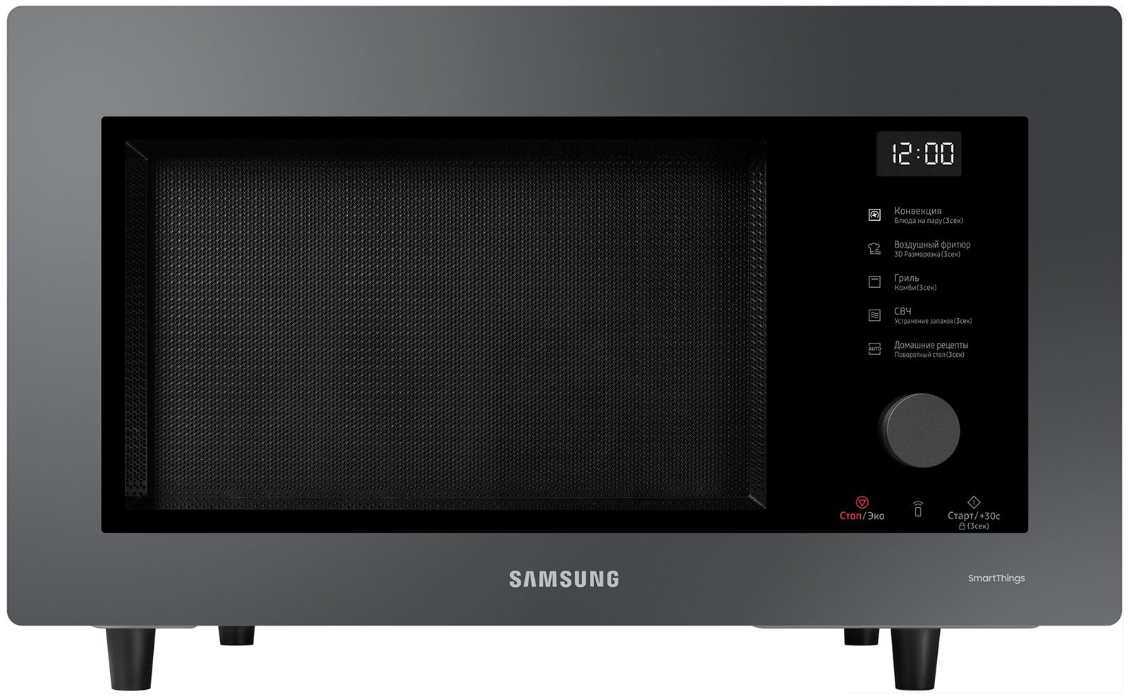 Изображение товара Микроволновая печь Samsung MC32DB7746KCBW с грилем Air Fry и конвекцией