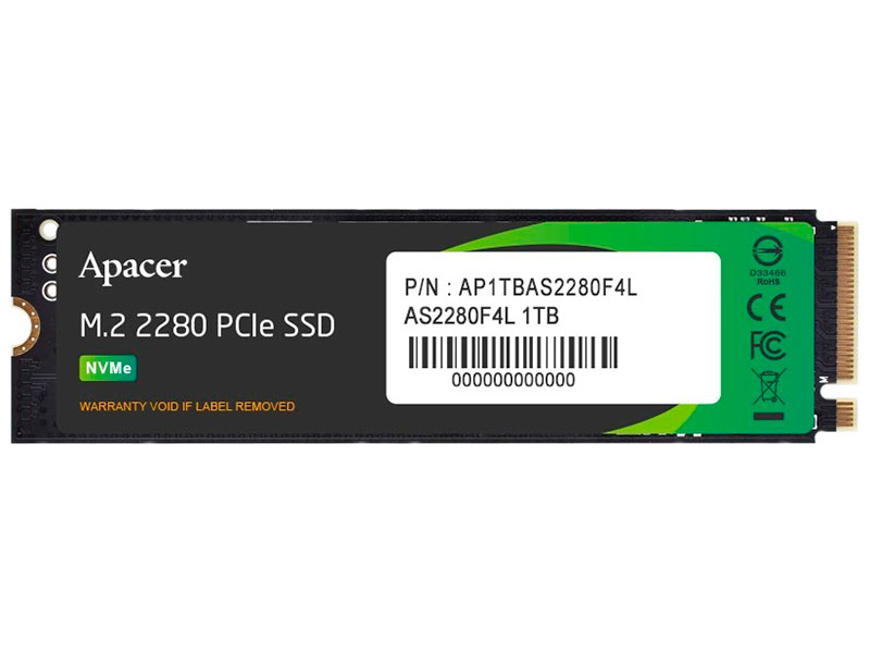 Изображение товара SSD накопитель Apacer AS2280F4L 1TB M.2 2280 PCIe Gen5 (AP1TBAS2280F4L-1)