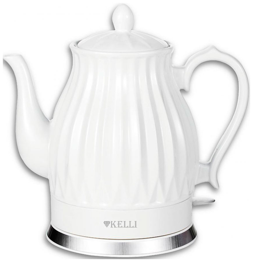 Изображение товара Керамический электрический чайник Kelli KL-1810 объем 2 л белый