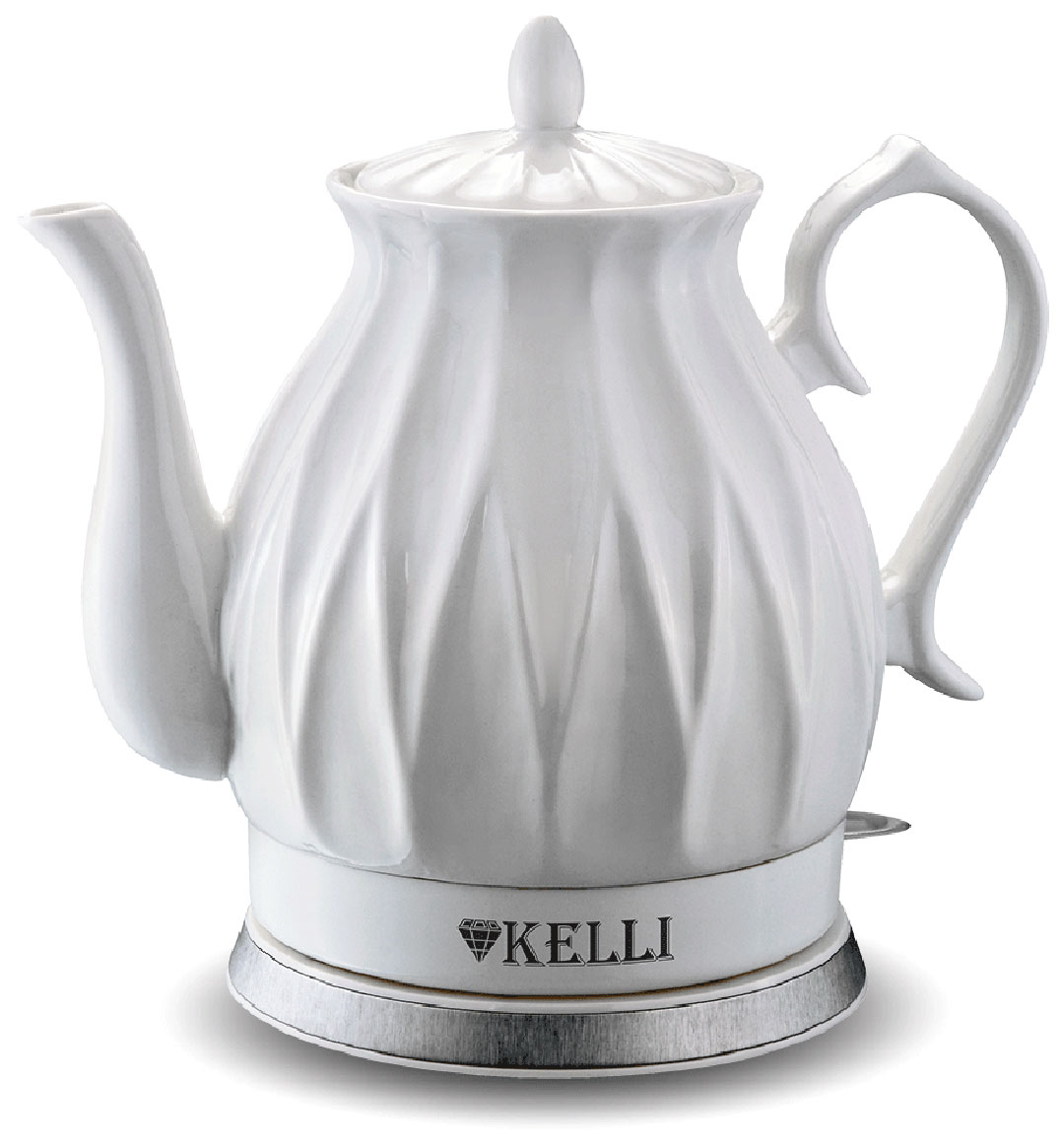 Изображение товара Чайник электрический Kelli KL-1341, белый, керамический
