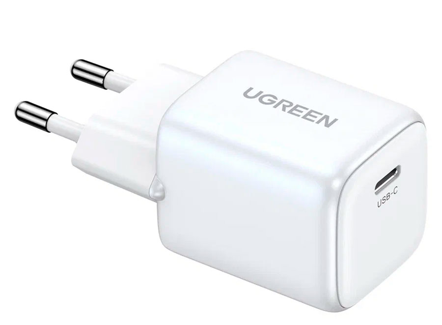 

Сетевое зарядное устройство Ugreen CD319 Nexode Mini USB-C, 30Вт, 3A, PD, GaN, белый (15326)