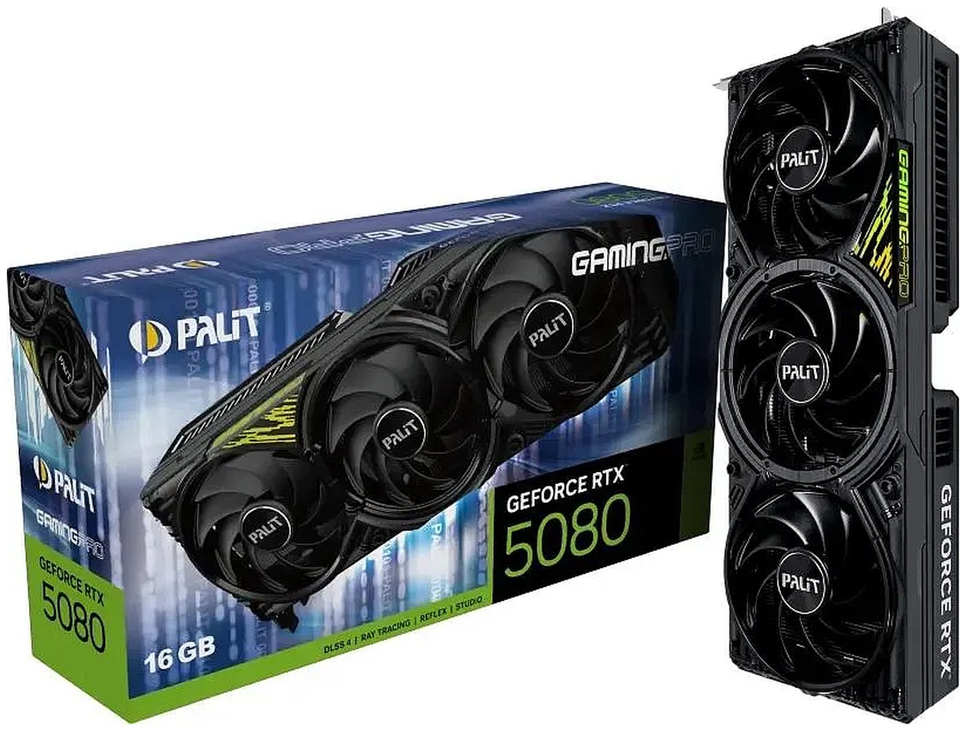 Изображение товара Видеокарта Palit GeForce RTX 5080 GAMINGPRO OC 16GB V1