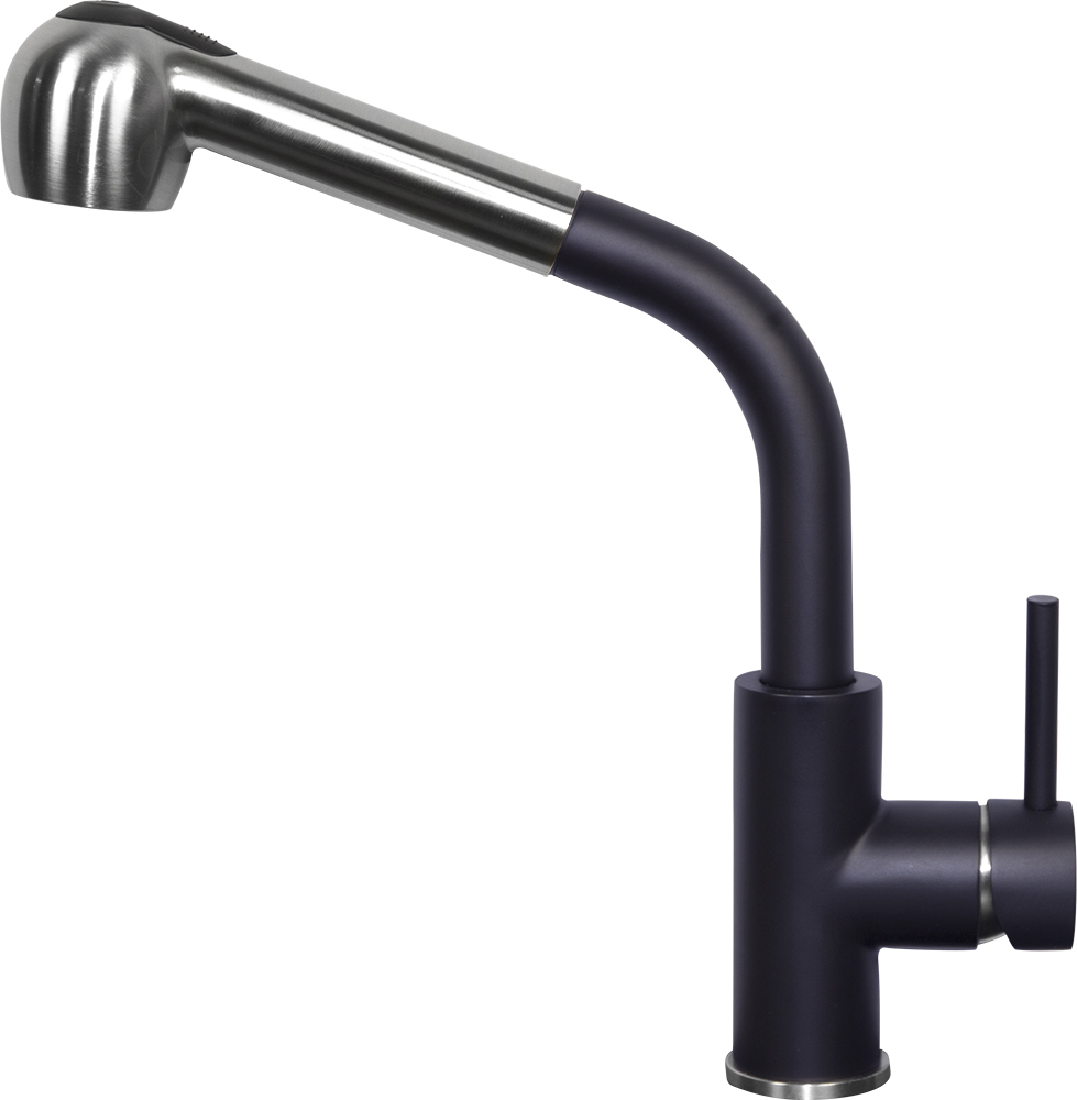 Изображение товара Кухонный смеситель Zigmund & Shtain 1200 L черный базальт