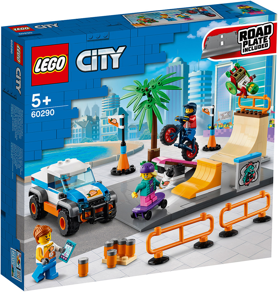 Конструктор Lego CITY ''Скейт-парк'' конструктор lego city 60293 парк каскадеров