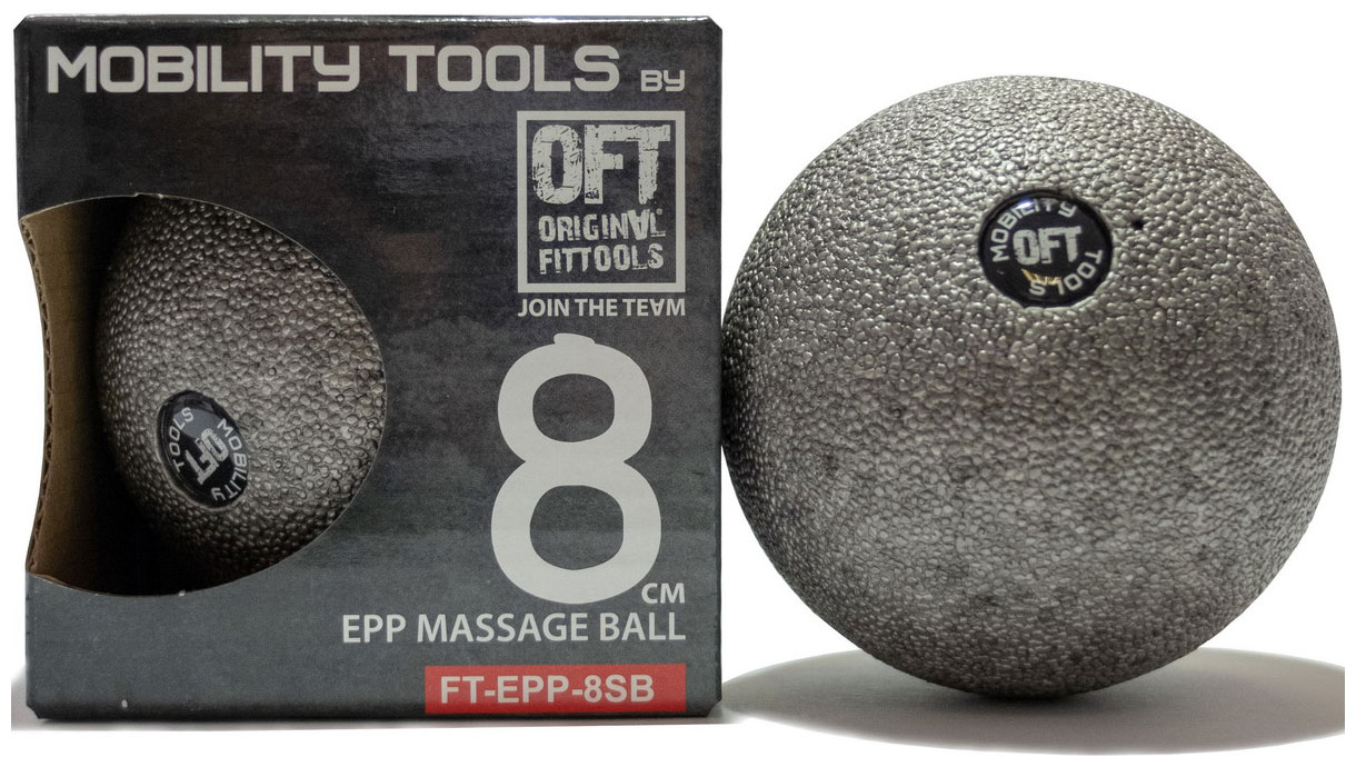 Шар массажный одинарный Original FitTools 8 см FT-EPP-8SB шар массажный original fittools шар массажный одинарный grey