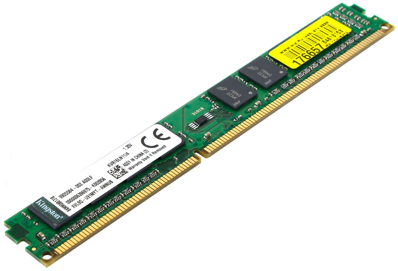 Изображение товара Kingston DDR3 4GB 1600MHz Оперативная память для ПК KVR16LN11/4