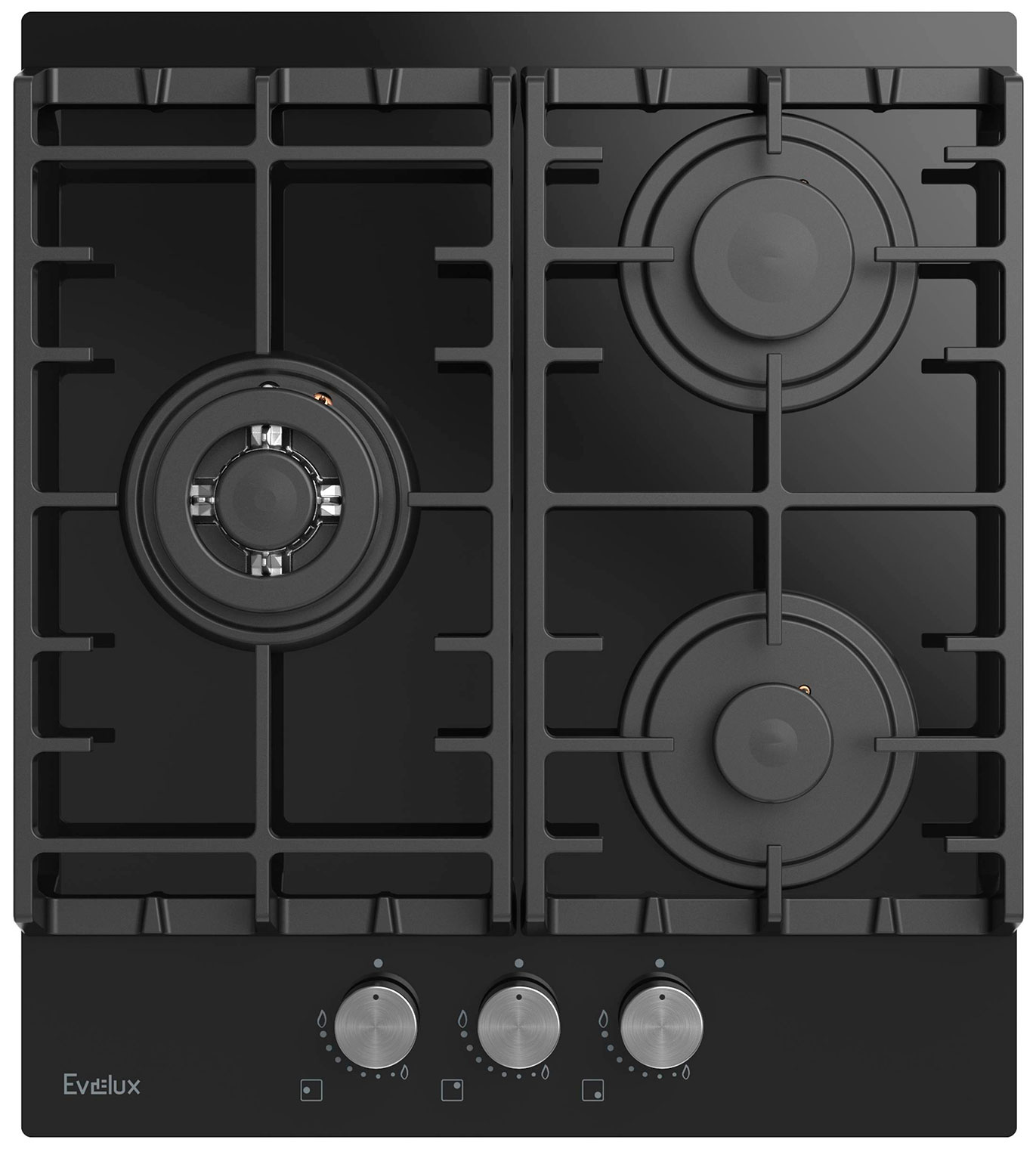 

Газовая варочная панель Evelux HEG 450 BG, Черный