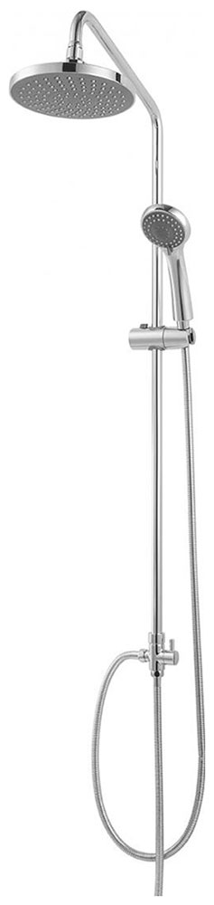 Изображение товара Душевая стойка Bravat FIT-R D283CP 2 RUS хром с верхним и ручным душем