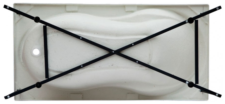 Изображение товара Каркас сварной для акриловой ванны Aquanet Nord 170 черный