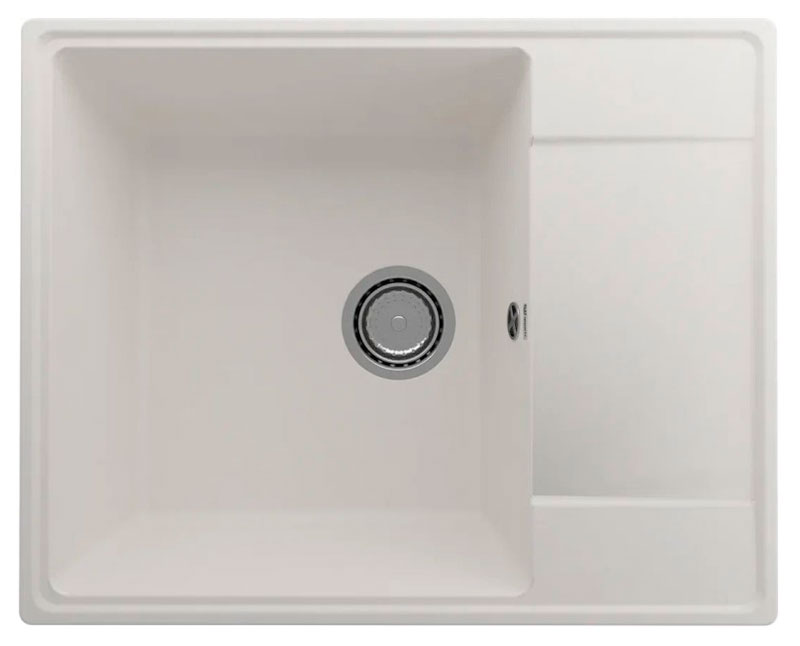 

Кухонная мойка Ulgran Quartz Prima/жасмин Prima 605-01, Белый