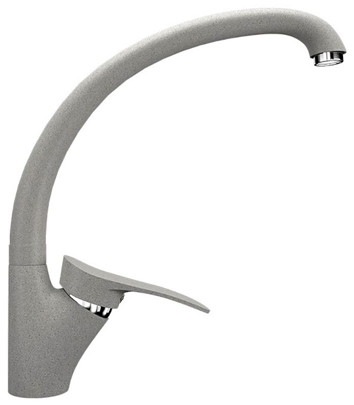 Изображение товара Смеситель для кухни Ulgran U-001 серый с поворотным изливом и керамическим картриджем