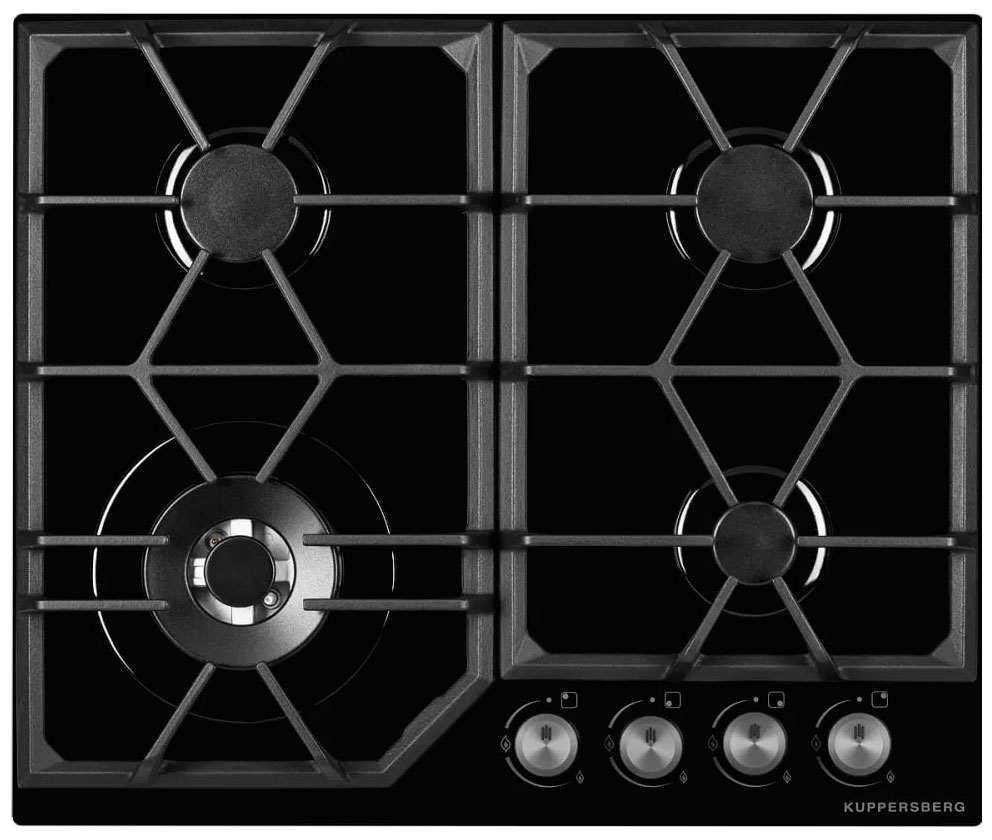 

Газовая варочная панель Kuppersberg FG 62 B, Черный