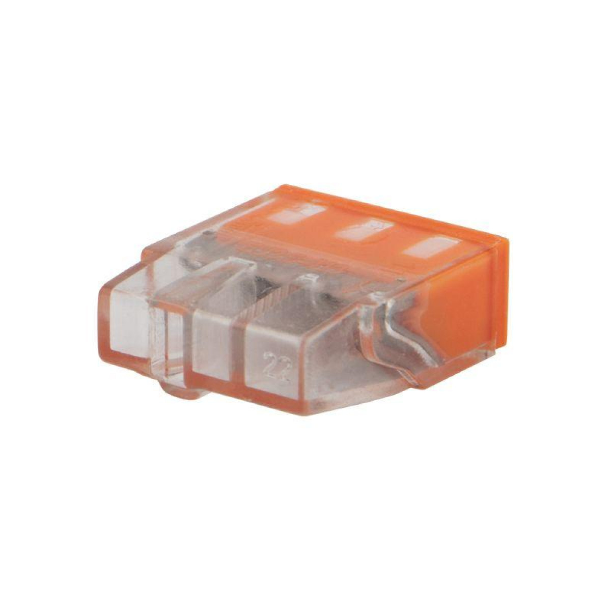 Изображение товара Изделия для электромонтажа Rexant Экспресс-клемма строительно-монтажная СМК 2273-243 3-проводная 0.5-2.5кв.мм с пастой (блист.5шт)