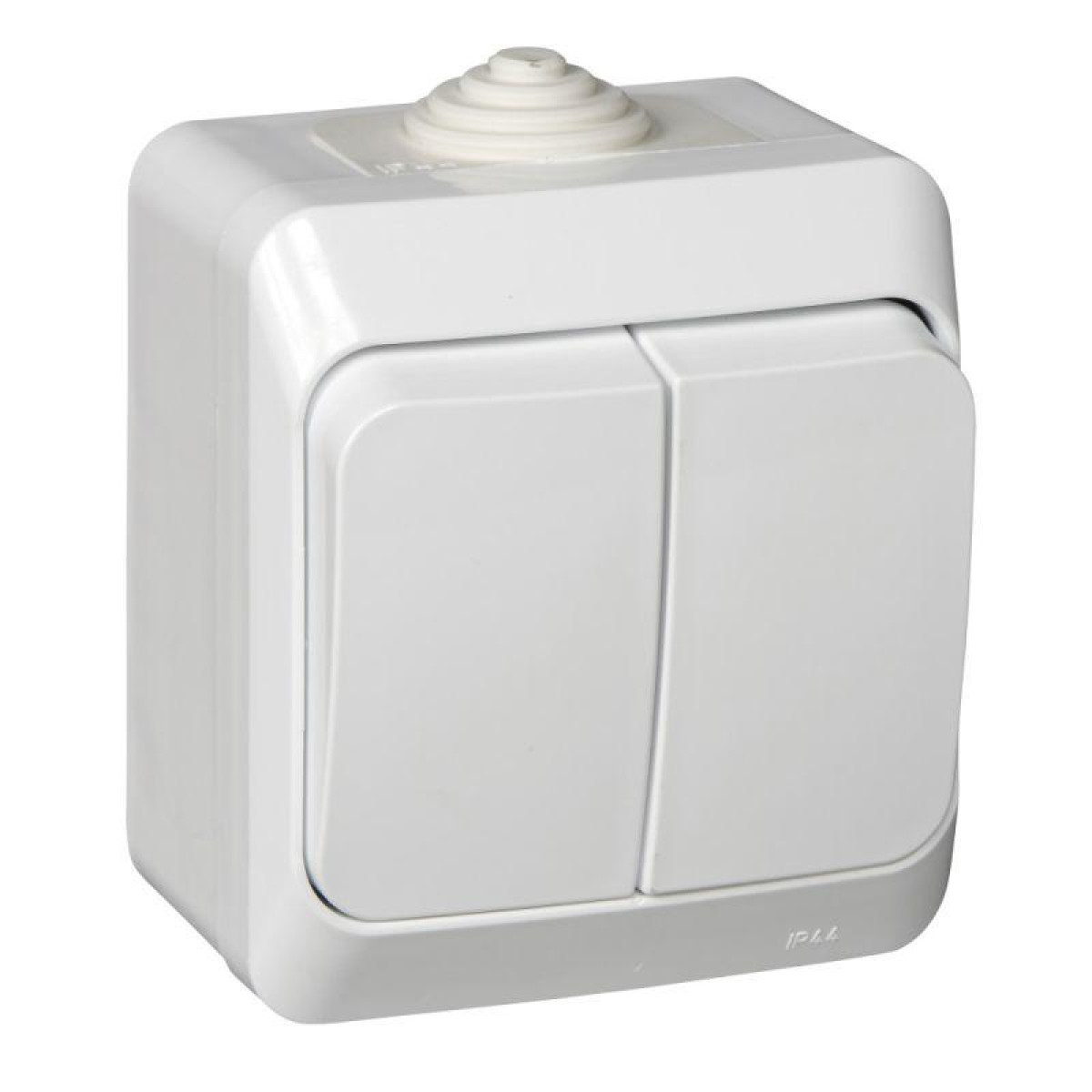 Изображение товара Выключатели, переключатели, диммеры Systeme Electric Выключатель 2-кл. ОП Этюд 10А IP44 10AX бел. SE