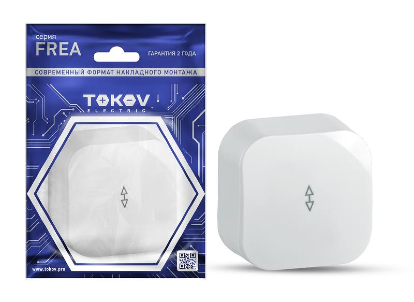 Изображение товара Выключатель 1-кл. ОП Frea 10А IP20 из АБС-пластика Белый