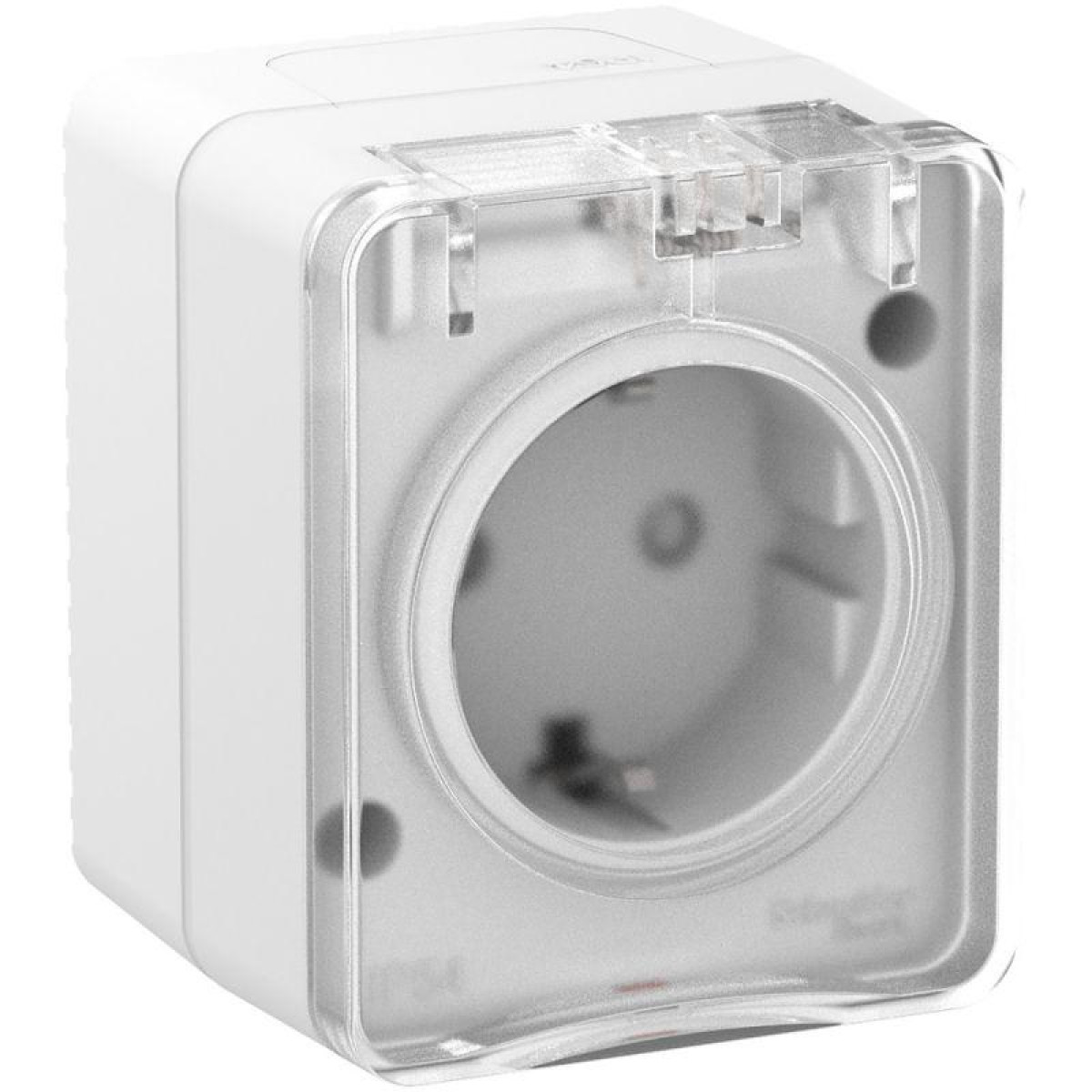 Изображение товара Розетка Systeme Electric Profi54 16А IP54 с заземл. защитой и шторками белая