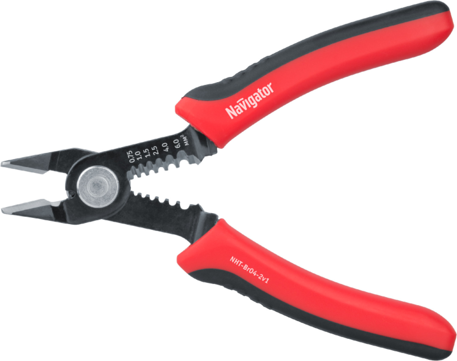 Изображение товара Бокорезы Navigator NHT-Br04-2v1 2-в-1 - резка и снятие изоляции проводов