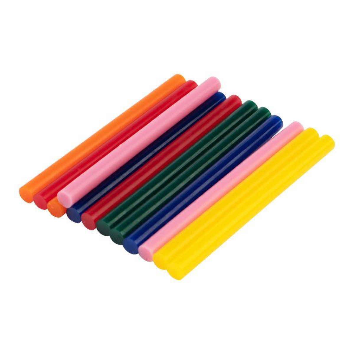 Изображение товара Клеевые стержни Rexant 7.4 мм длина 100 мм комплект 12 шт разнообразные цвета