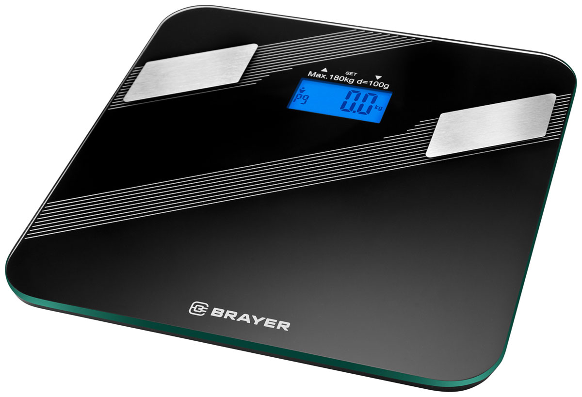 Весы напольные BRAYER BR3734 черный весы напольные brayer br3734