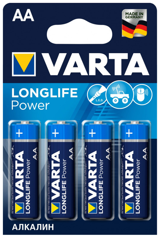 Батарейка VARTA LONGL. POWER AA бл.4 цена и фото