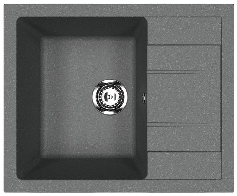 

Кухонная мойка Ulgran U-607/антрацит (U-607-343)