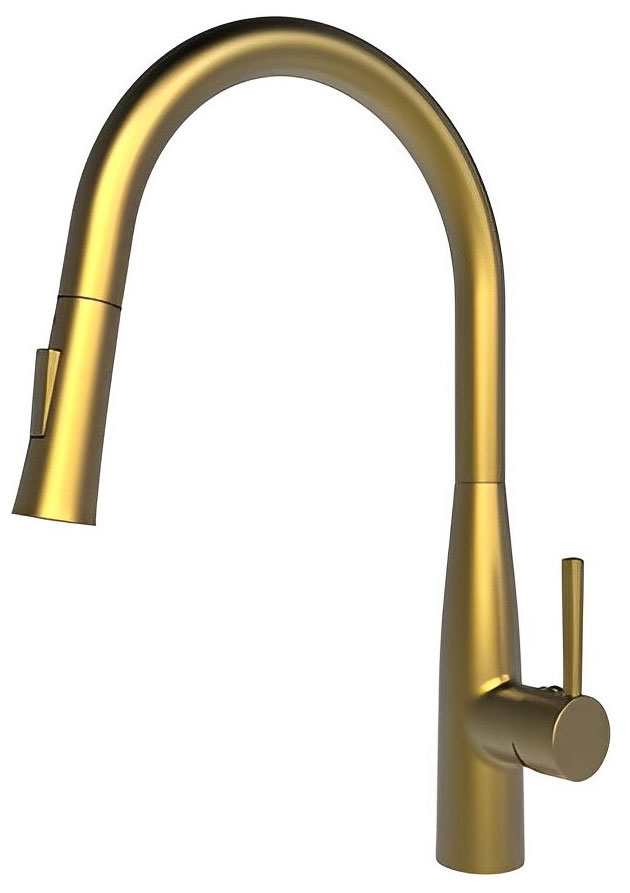 Изображение товара Кухонный смеситель Raiber Graceful/золото (RPG-011)