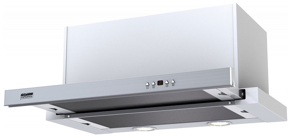 Изображение товара Вытяжка Krona KAMILLA power 600 inox 3P телескопическая с управлением и фильтрами