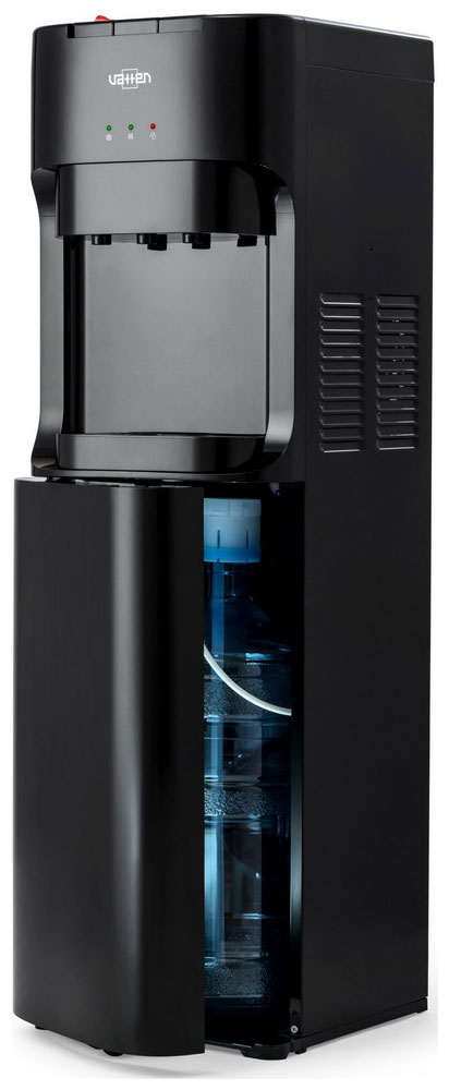 Кулер для воды Vatten L 45 NE матовый смеситель из нержавеющей стали черный кухонный кран с высокой дугой и поворотом на 360 градусов для холодной и горячей воды креплен