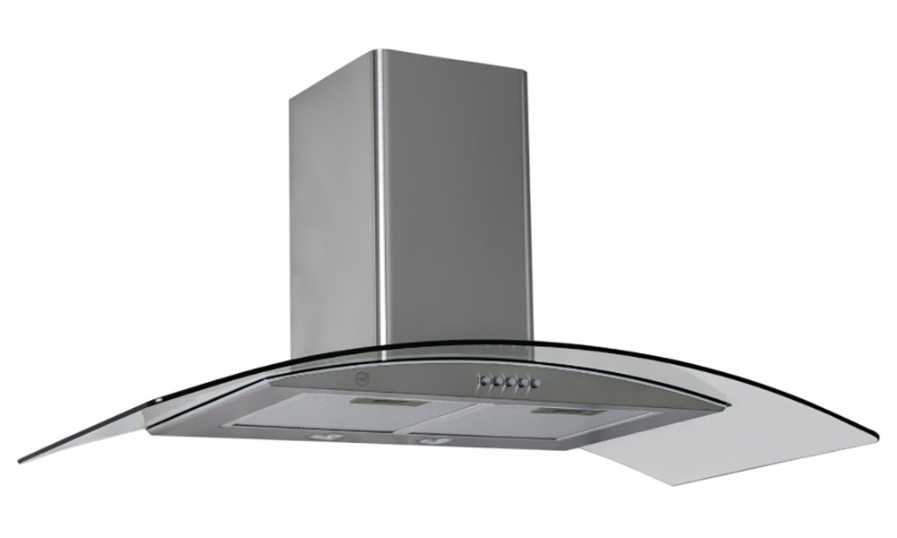 Изображение товара Вытяжка MBS RUTA 190 GLASS металл дизайн циркуляция и отвод мощная 800 м3/ч