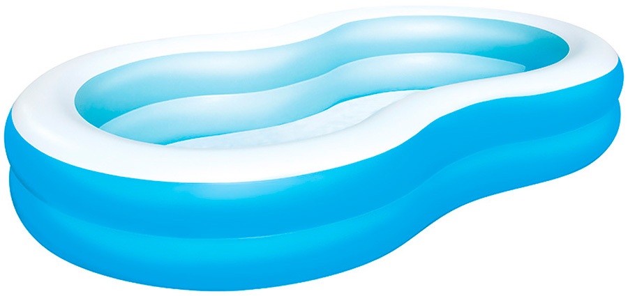 Изображение товара Бассейн надувной BestWay семейный Большая лагуна 262х157х46 см 54117