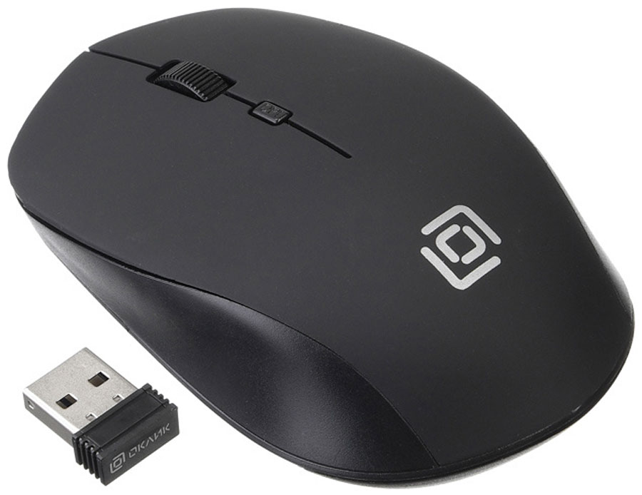 Беспроводная мышь Oklick 565MW matt черный оптическая (1000dpi) беспроводная USB (3but)