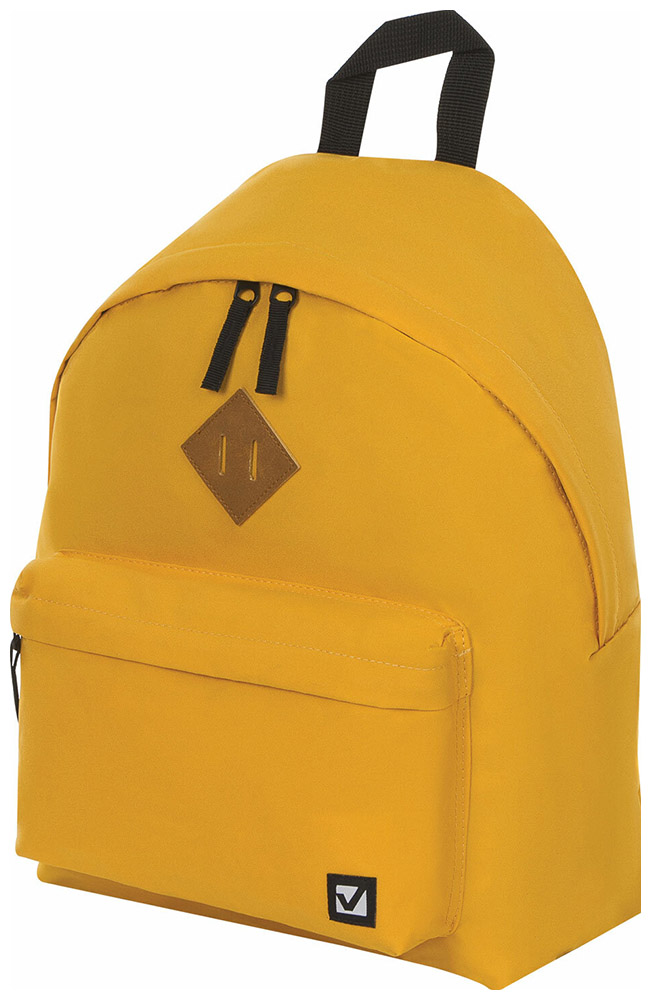 Изображение товара Рюкзак Brauberg универсальный, сити-формат, один тон, желтый, 20 литров, 41х32х14 cм, 225378