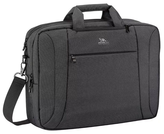 Изображение товара Сумка-трансформер Rivacase 16" черная с регулировкой ремней и отделениями